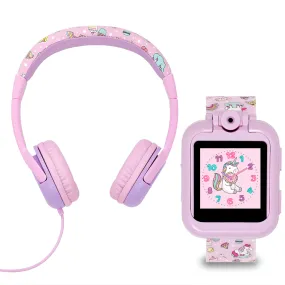 Tikkers Pink Unicorn Interactive Watch & Headphone Set