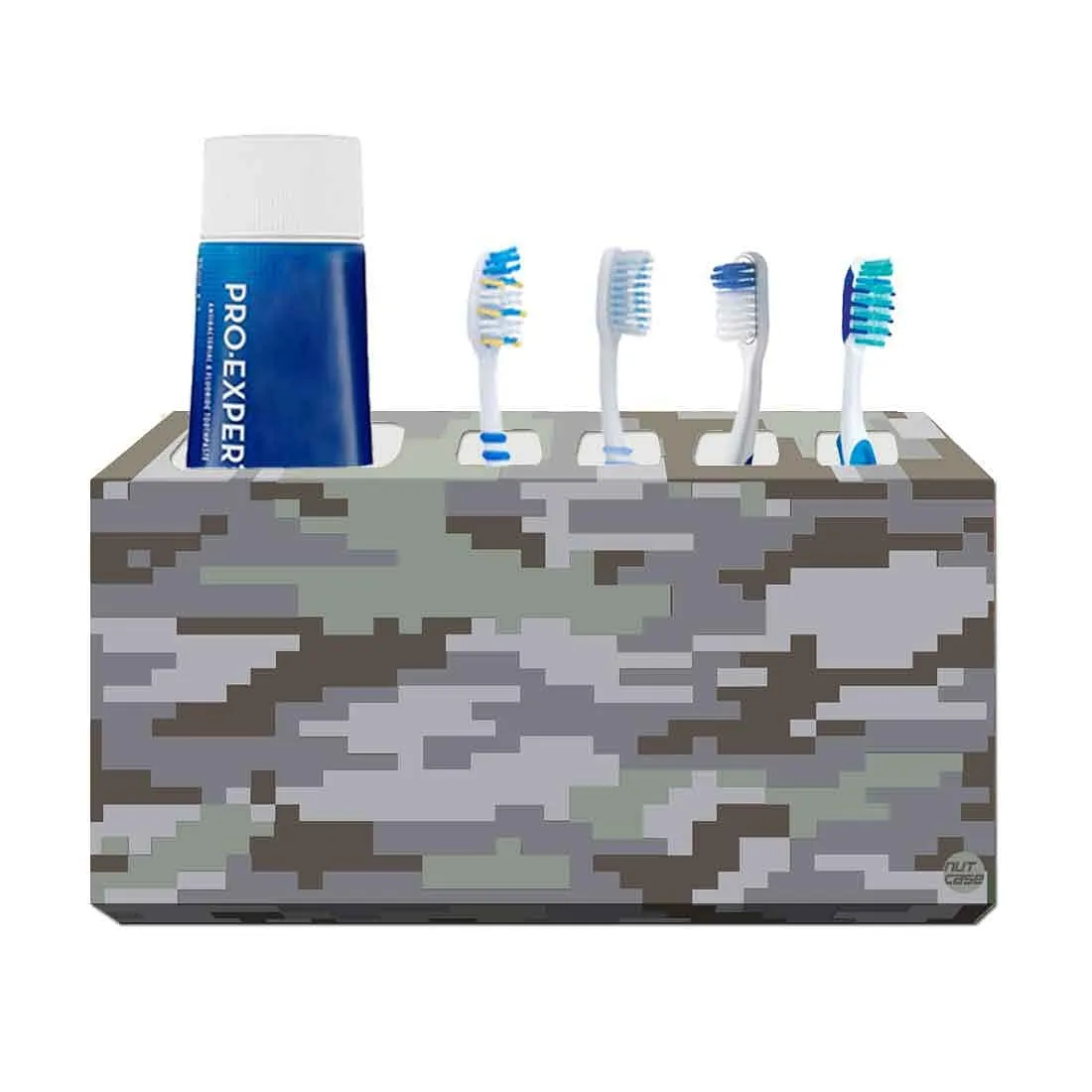 Toothbrush Holder Wall Mounted -8 Bit Camo