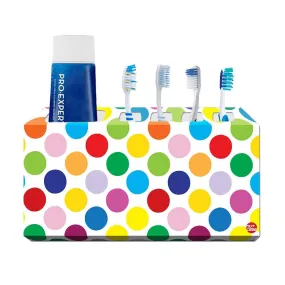 Toothbrush Holder Wall Mounted -Colorful Dots