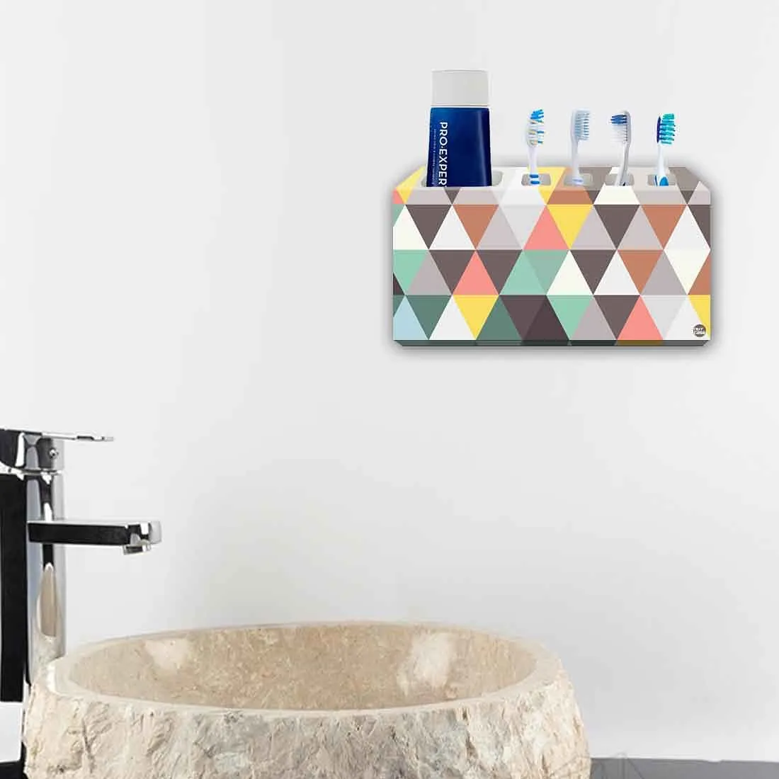 Toothbrush Holder Wall Mounted -Diamond Shape