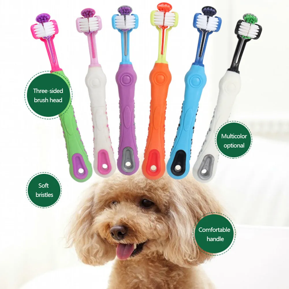 Toothbrush Three-Head Multi-angle Toothbrush Cleaning Brush