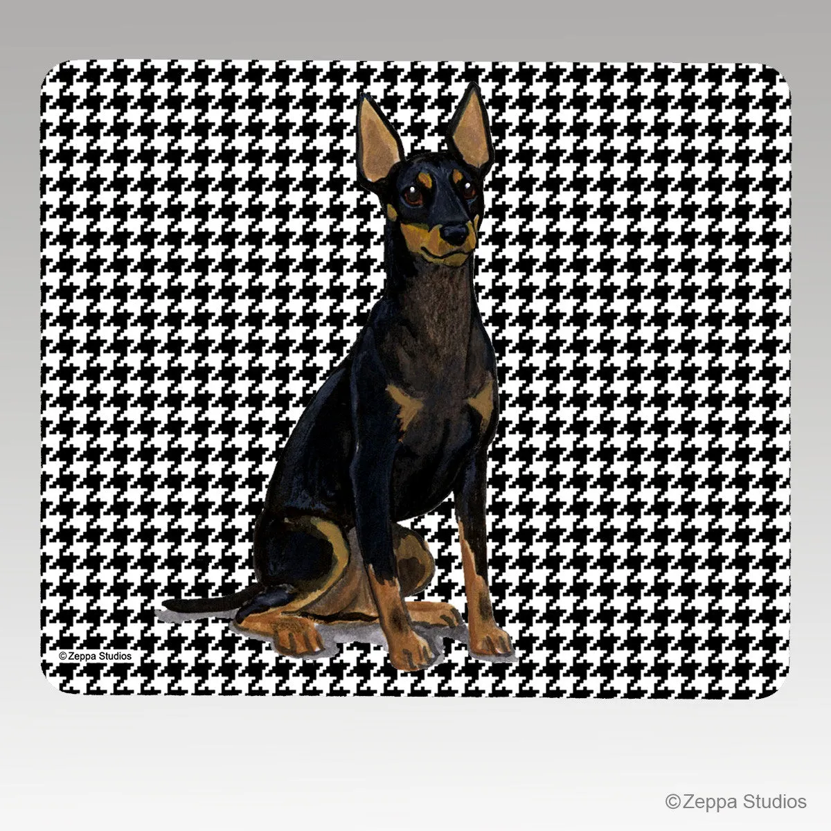 Toy Manchester Terrier Houndstooth Mouse Pad