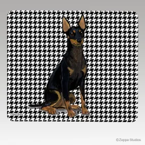 Toy Manchester Terrier Houndstooth Mouse Pad