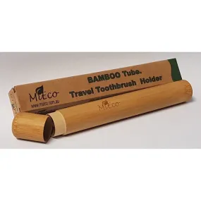 Travel Tube Bamboo Toothbrush Holder with Toothbrush