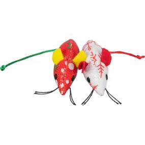 Trixie Christmas Cat Toy - Mouse - 2 Pieces