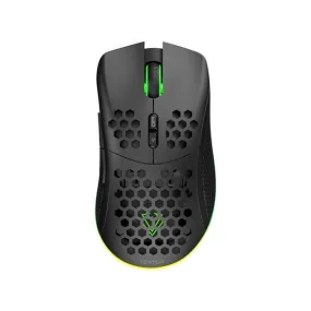 VERTUX Gaming Mouse with Both Wired & Wireless Options with 500mAh Built-in Rechargeable Battery. Allows up to 50 Hours Game Time, RGB LED Lights, 16K DPI Sensor,