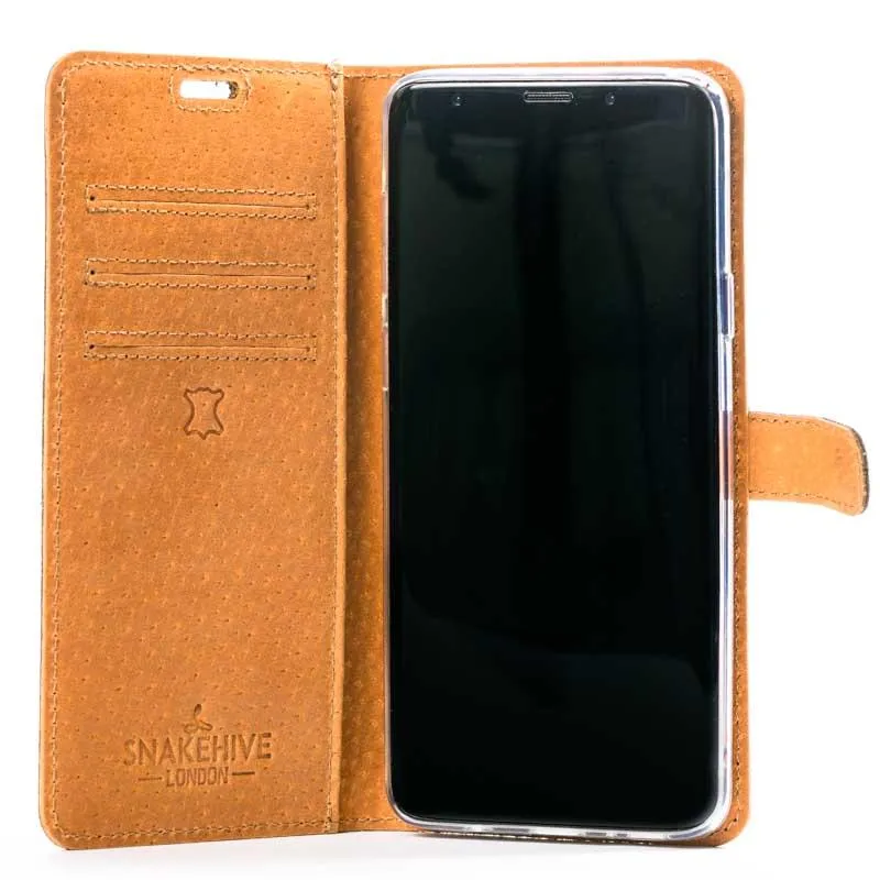 Vintage Leather Wallet - Samsung Galaxy S9 Plus