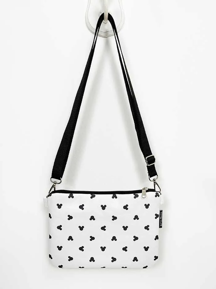 White Mickey Mouse Crossbody Bag, Disney Women's Shoulder Bag