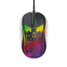 Wired Glare Gaming Mouse with RGB LED Light Black