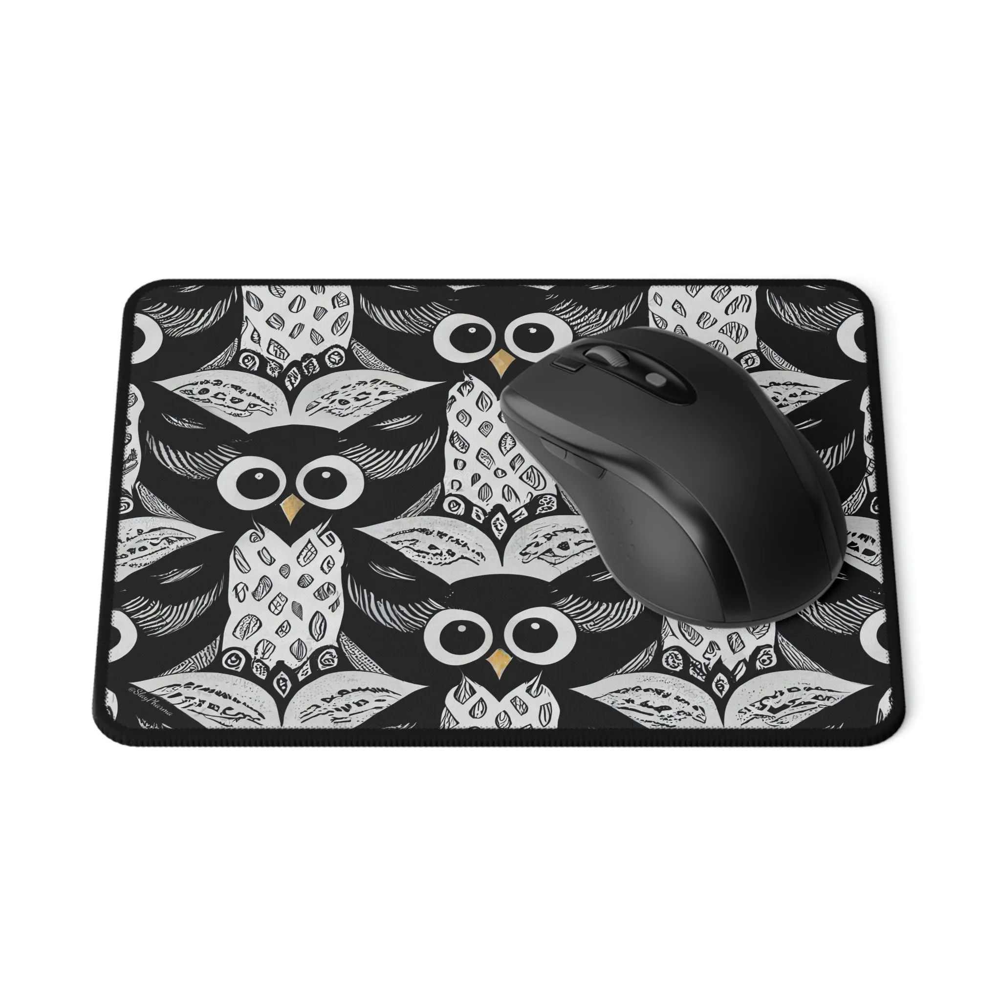 Wise Owl Pattern Mouse Pad #2