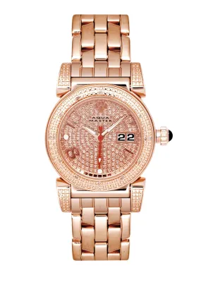 Womens Rose Gold Tone Diamond Watch | Appx 0.6 Carats