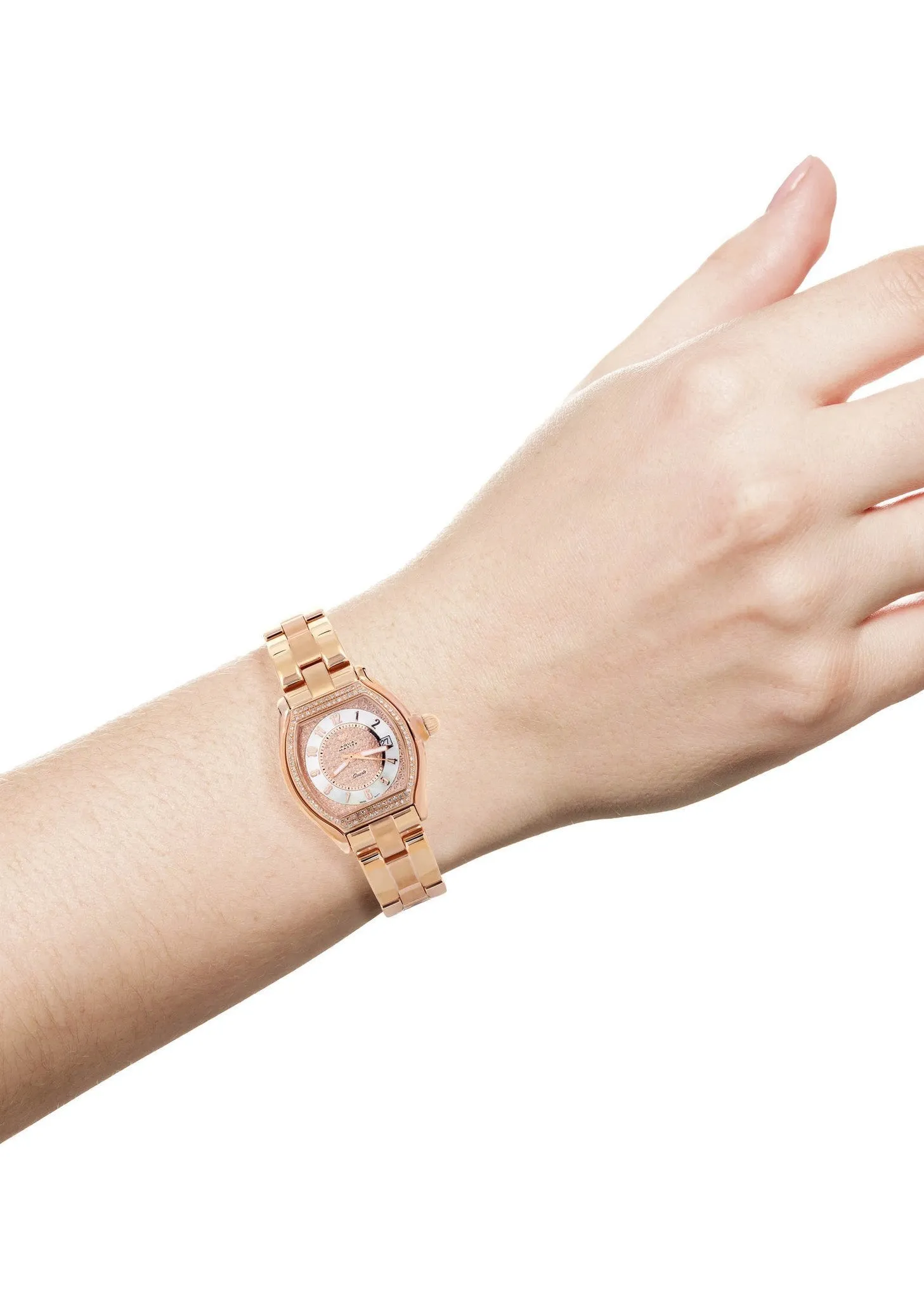 Womens Rose Gold Tone Diamond Watch | Appx 1.26 Carats