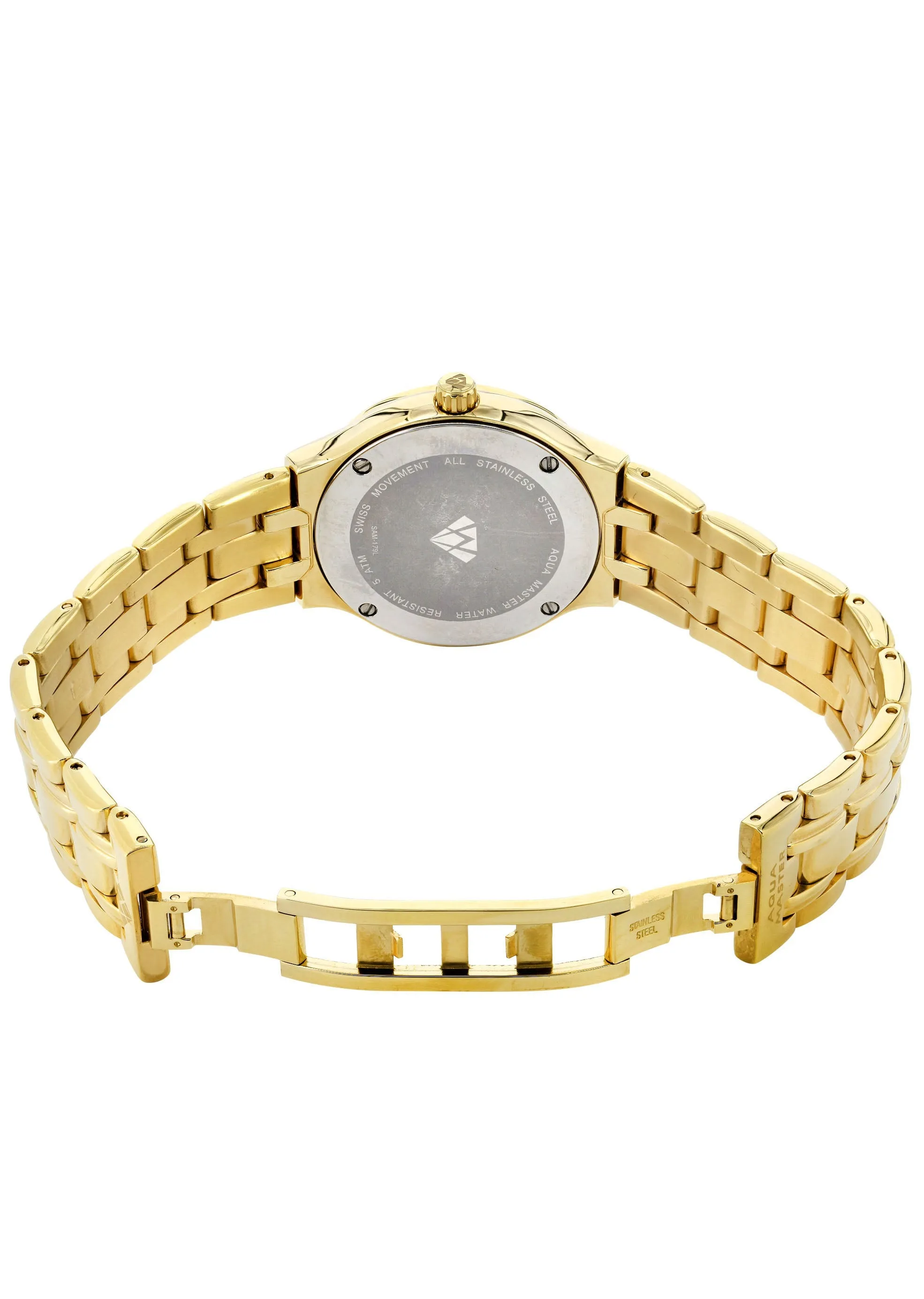 Womens Yellow Gold Tone Diamond Watch | Appx 0.65 Carats