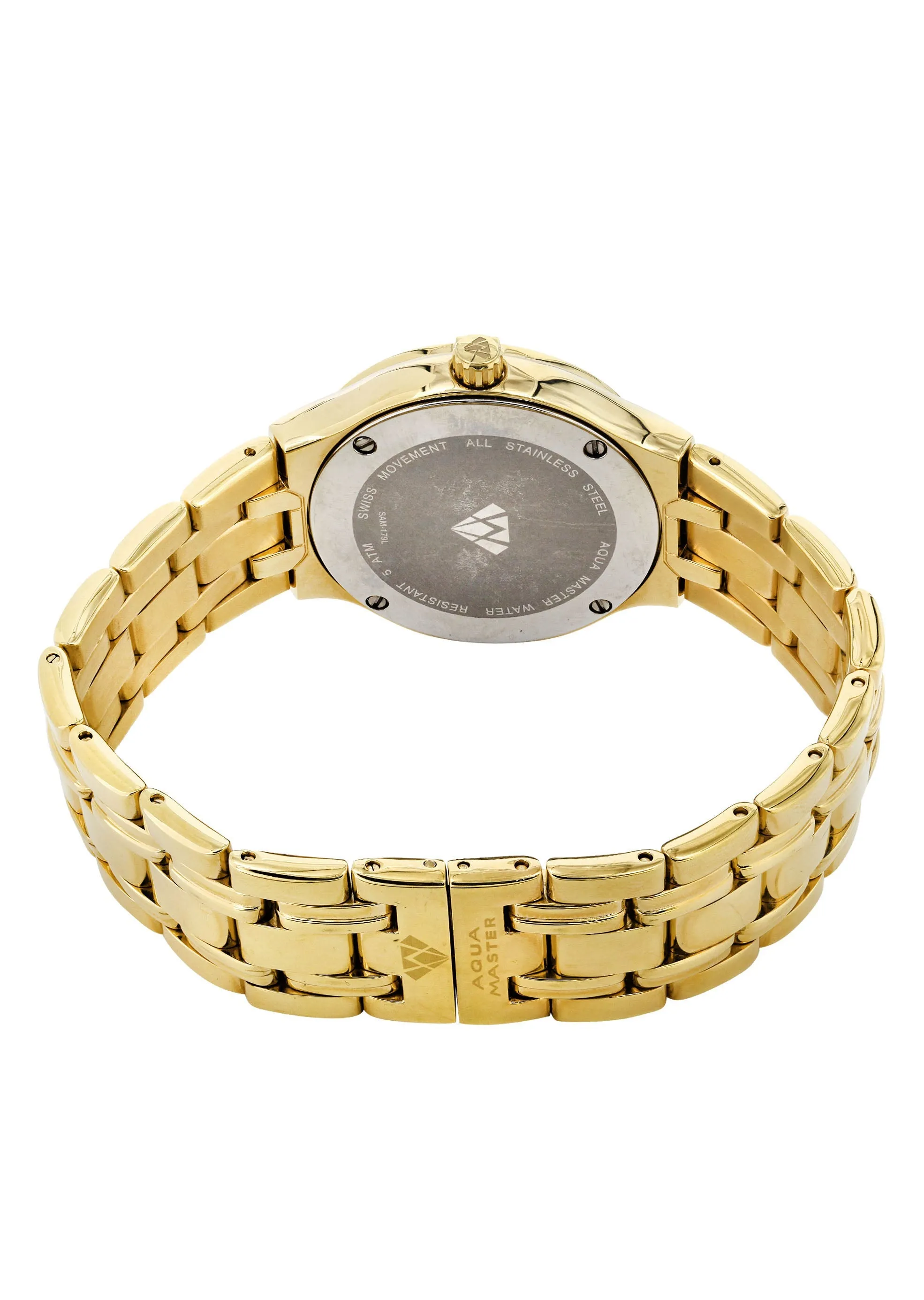 Womens Yellow Gold Tone Diamond Watch | Appx 0.65 Carats