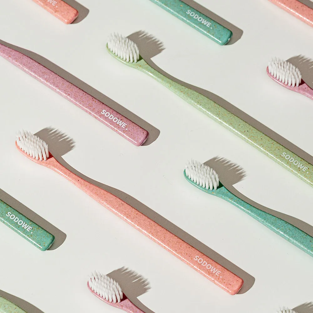 Woodchip Toothbrush Set