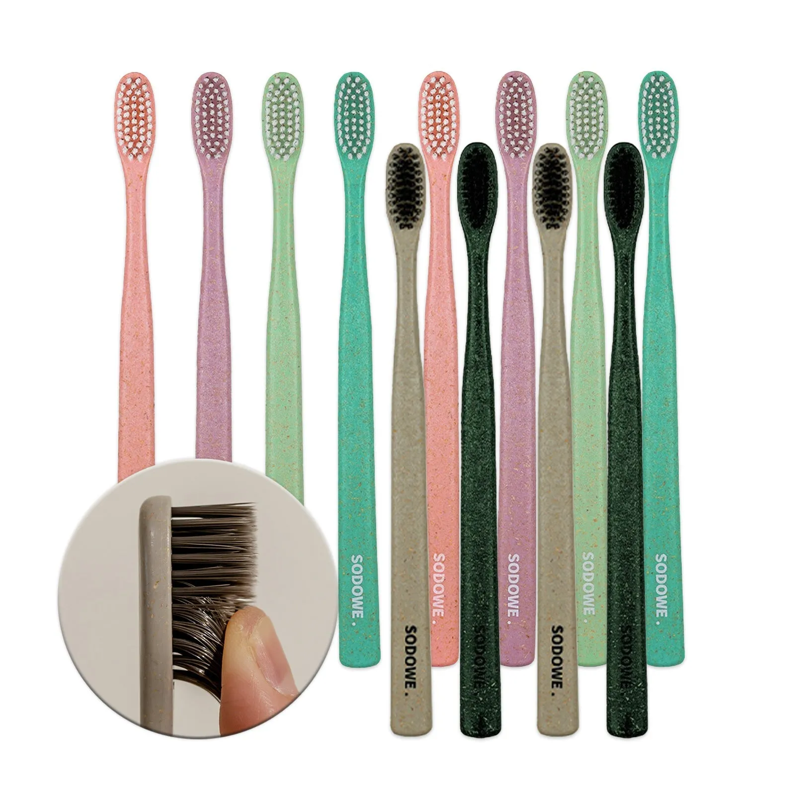 Woodchip Toothbrush Set