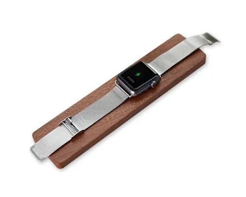 Wooden Charging Dock Station Platform for Apple Watch - Brown