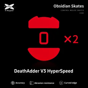 X-Raypad Obsidian Mouse Skates for Razer Deathadder V3 HyperSpeed